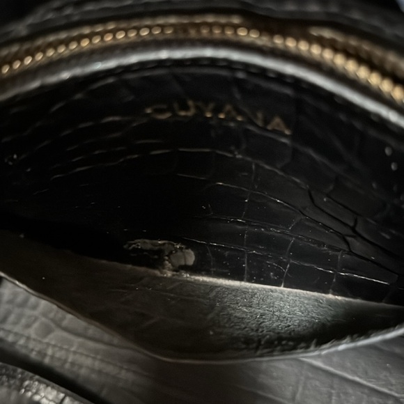 Cuyana Croc-Embossed Structured Tote - Size Small - Picture 7 of 16